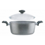 Piardi Home UNIC2440PYR2-PIA0049 24cm Union系列 天然礦石雙耳鍋(附鍋蓋)